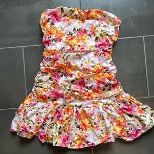 DO+BE strapless floral dress (runs a little small)